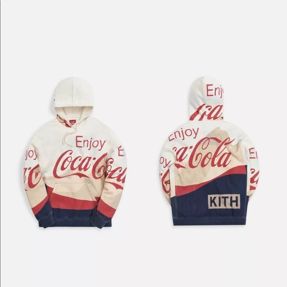 Kith X Coca-Cola MOUNTAINS Hoodie Mens Size M - Picture 2 of 2